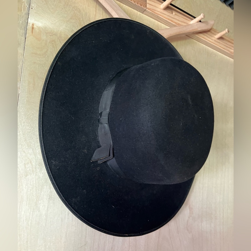Stetson Black Wide-Brim Hat